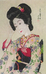 zittende Geisha zittende Geisha