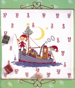 Kerstkabouters op de boot Kerstkabouters op de boot