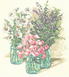 Drie bloemenvazen Drie bloemenvazen