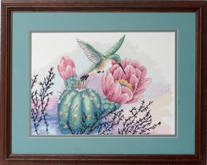 Kolibri met cactus
